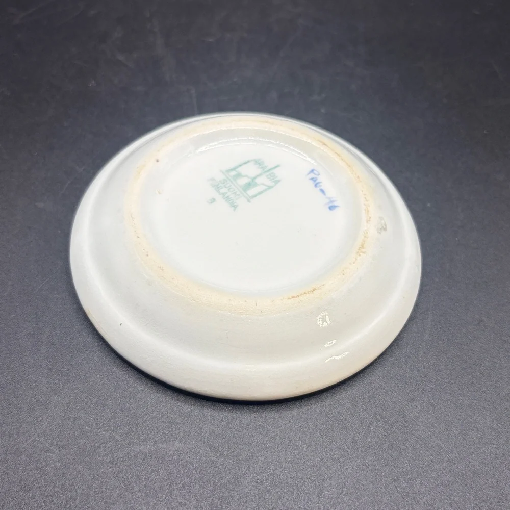 Arabia Suomi Finlandia Vintage Hand Painted Ceramic Trinket Dish Teabag Rest